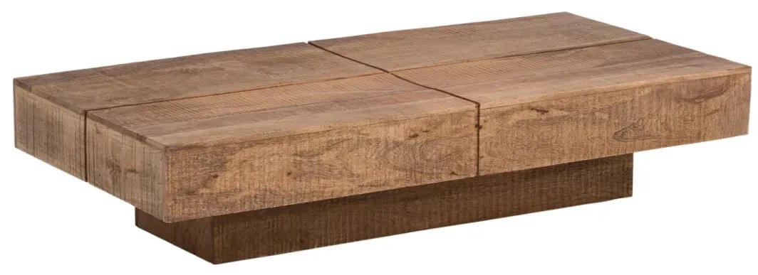 furniture-nabytek.cz - Masívny konferenčný stolík Amberley z mangového dreva, lakovaný, prírodný – 140×70 cm