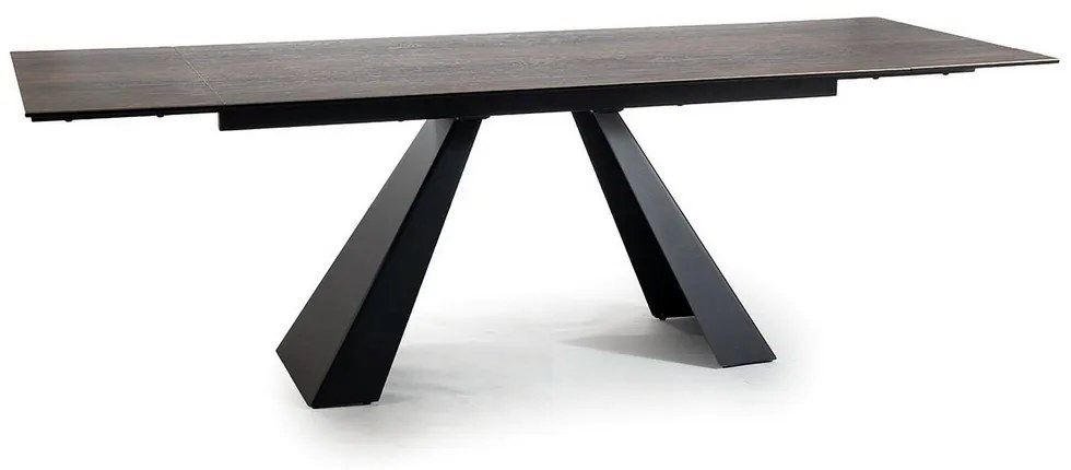 Jedálenský stôl Salvadore II, 160 x 90 cm, tmavo hnedá