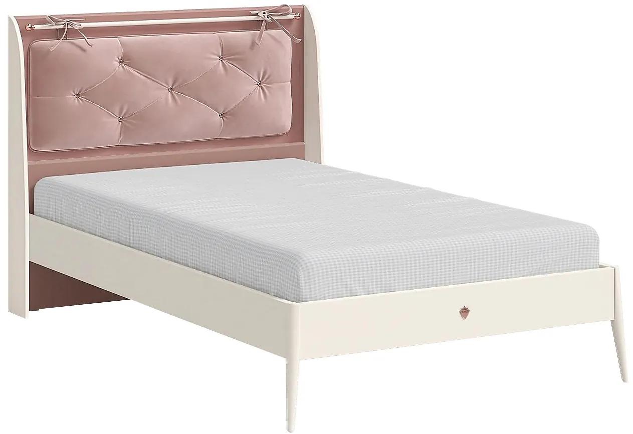 Posteľ 120x200cm Beauty I - béžová/ružová