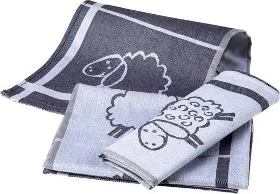 Kuchynské utierky OVEČKA z egyptskej bavlny 50 x 70 cm 3 ks