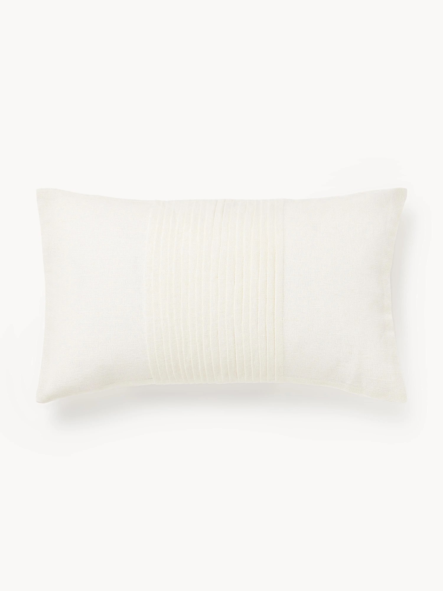 Ľanový poťah na vankúš so štruktúrovaným vzorom Dalia