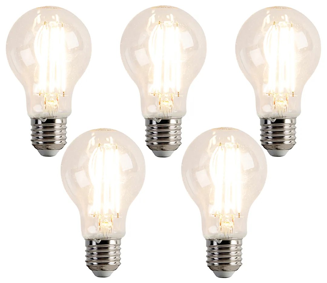 Sada 5 stmievateľných LED žiaroviek E27 A60 7W 780 lm 2700K
