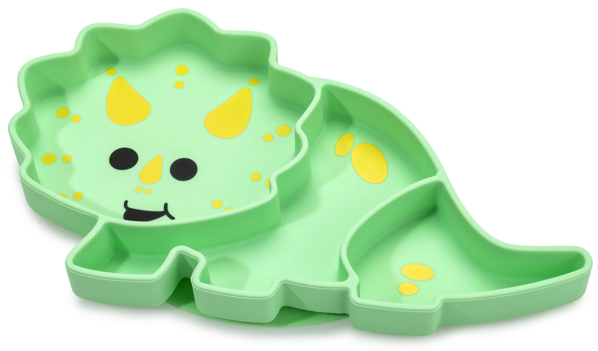 Silikónový delený tanierik s prísavkou - dinosaurus