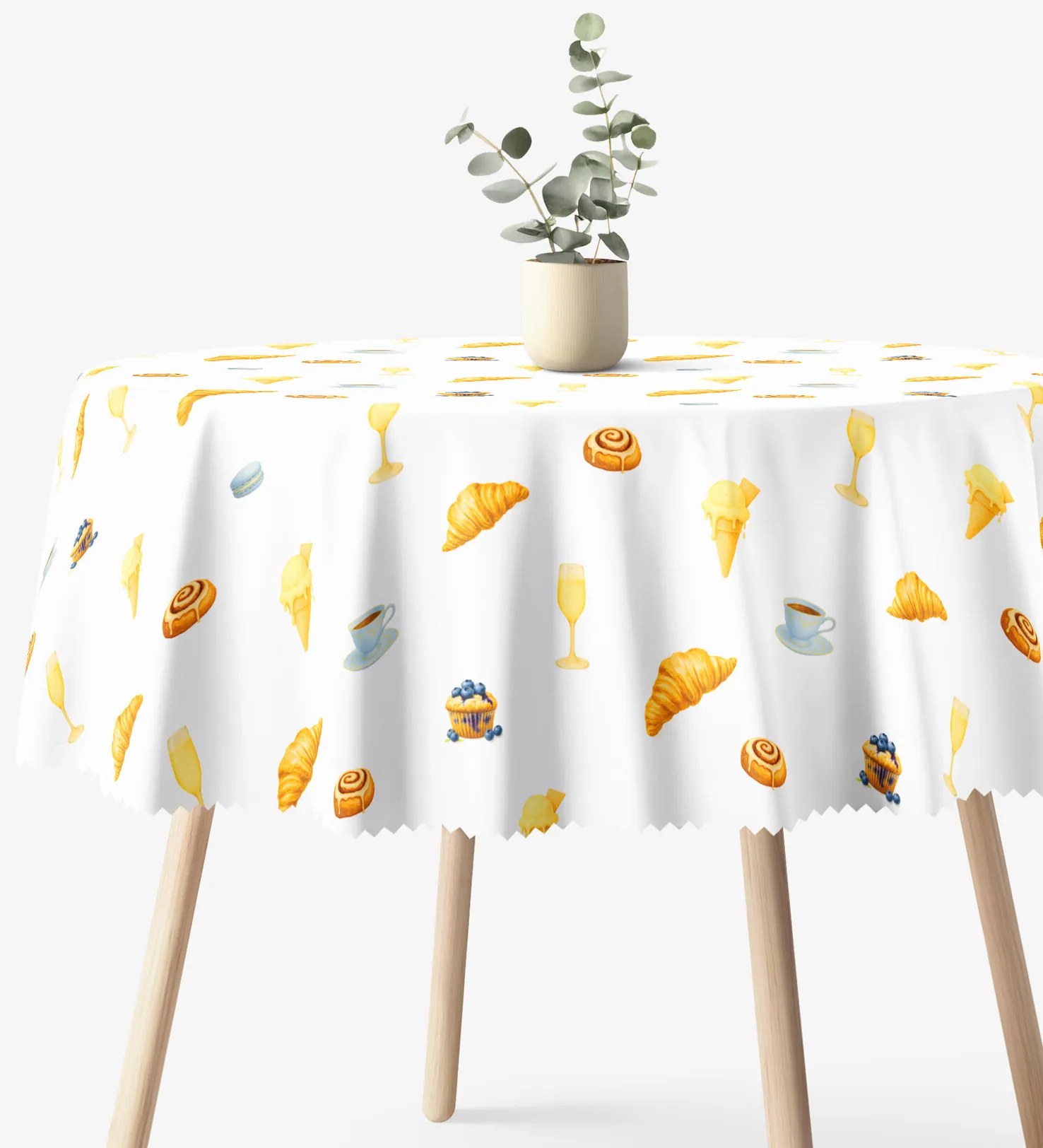 Goldea okrúhly teflónový obrus - chuť paríža Ø 130 cm