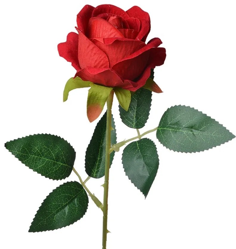 Umelá kvetina červená ruža Rose Red - Ø 8 * 52 cm