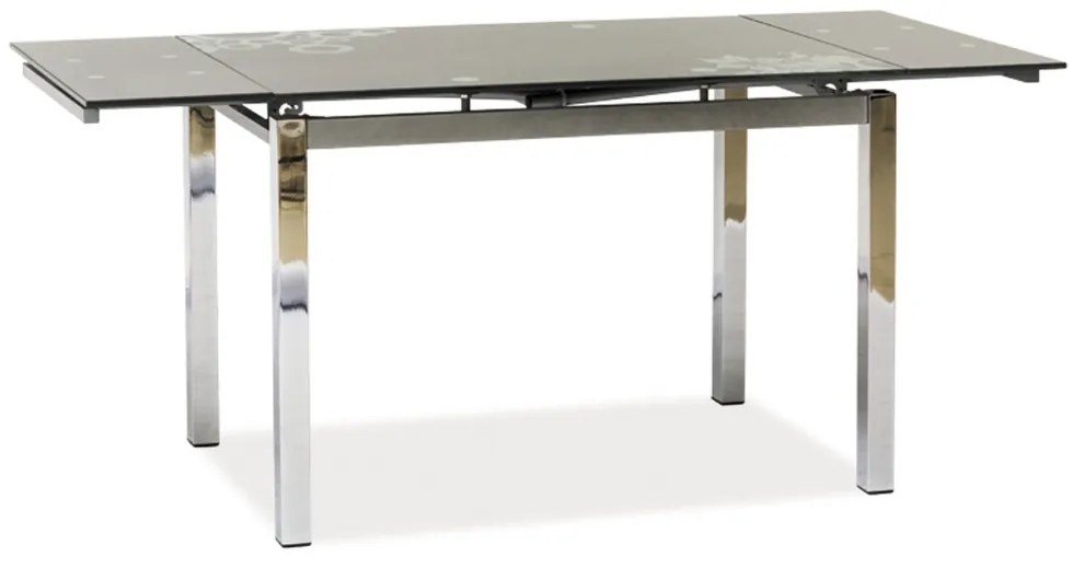 Jedálenský stôl Kral, sivá / strieborná