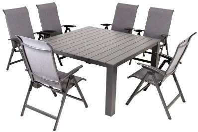 Doppler PRATO YELMO ALU - záhradná hliníková súprava 6+1