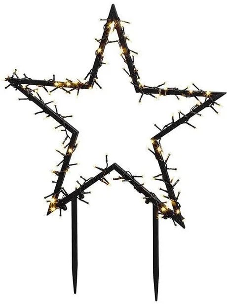 LED svetelná dekorácia hviezda, 230 V, 73 × 60 cm