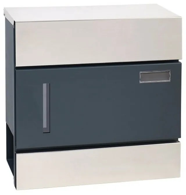 Poštová schránka BK 932 III, s tubusom a okienkami, antracit