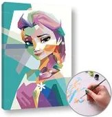 Maľovanie podľa čísel FROZEN ELSA – nízka náročnosť
