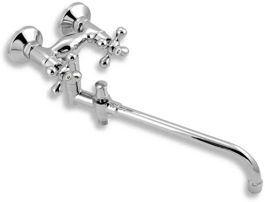 Novaservis Retro II, paneláková batéria bez príslušenstva 100 mm, chrómová, 99137/1,0