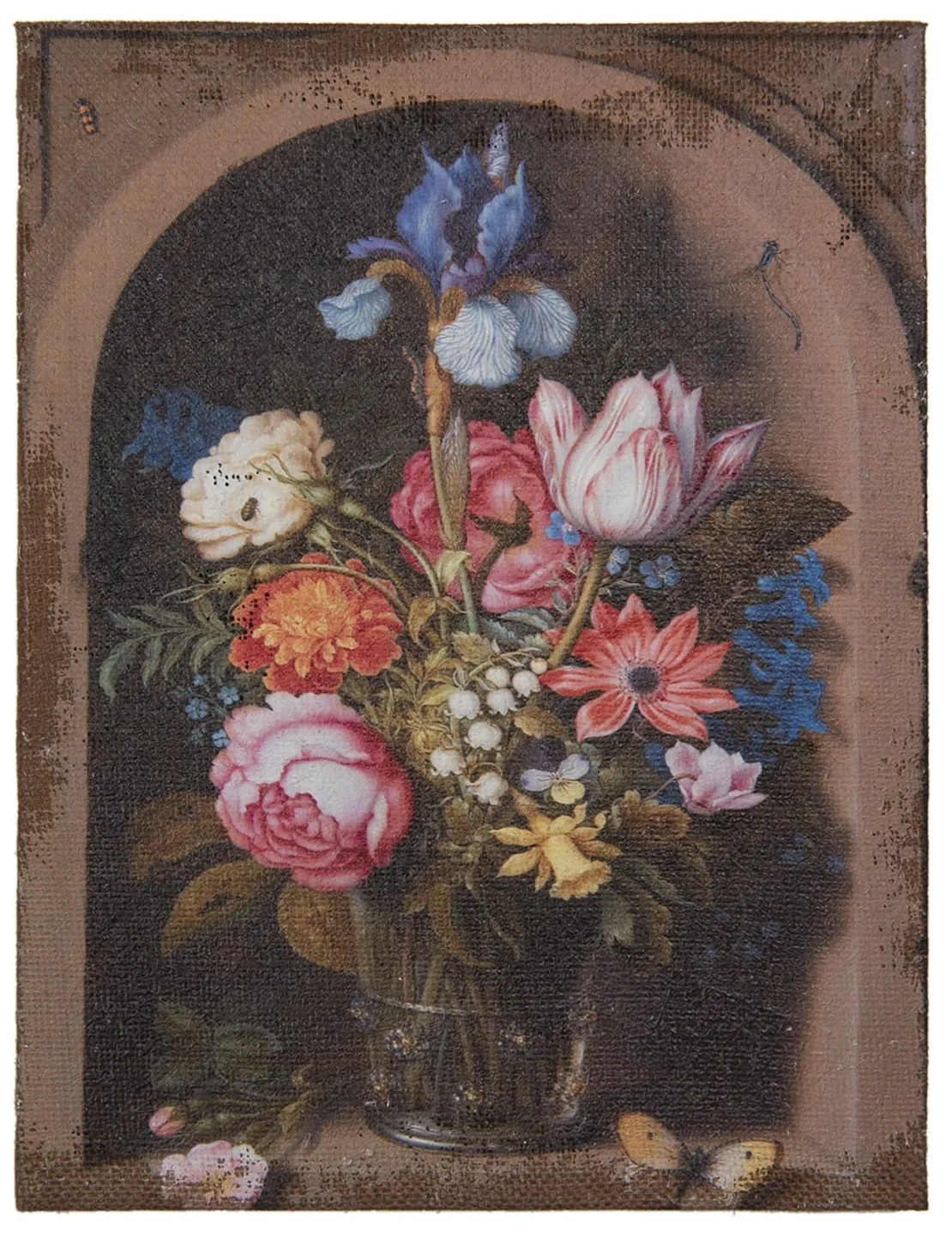 Obraz s kvetinami vo váze - 30*2*40 cm