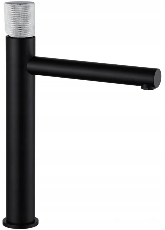 Mexen ELBA One - VYSOKÁ BATERIA UMYVADLOVÁ, Čierna/Chróm, 74111-77