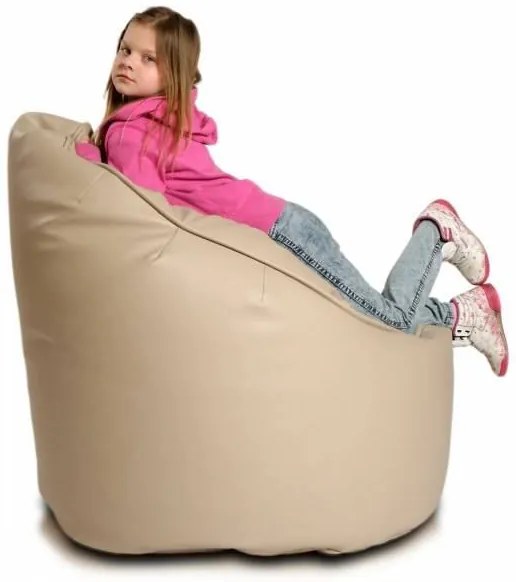 Sedací vak INTERMEDIC Lider ekokoža Farba: E17 - Sivá svetlá (Ekokoža)