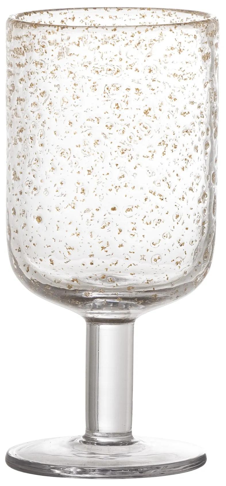 Bloomingville Pohár na víno Bubbles Clear 380 ml