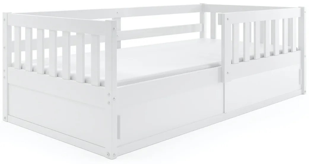 Posteľ SMART 160x80 - Biela s úložným priestorom