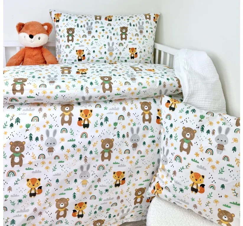 INTERMEDIC SK Detské obliečky Forest Friends 100x135/40x60 cm – 100 % bavlna, zips