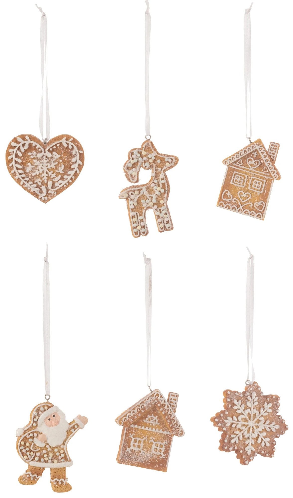 Set 6ks závesná dekorácia perníček Ginger - 8*1*9 cm Set 6ks závesná dekorácia perníček Ginger - 8*1*9 cm