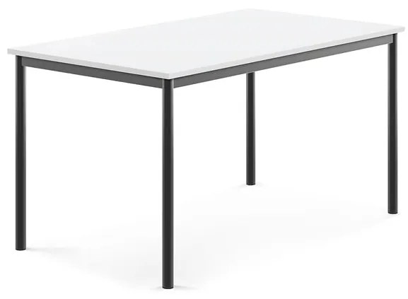Stôl BORÅS, 1400x800x720 mm, laminát - biela, antracit