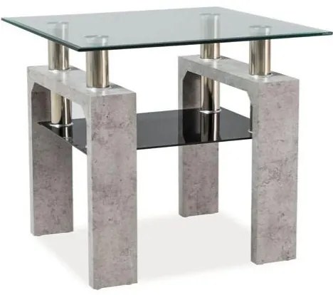 Konferenčný stolík Lisa IV, číra / sivá