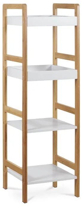 BONTEC Regál, masív, biela, DR-013-4 Farba: Biela