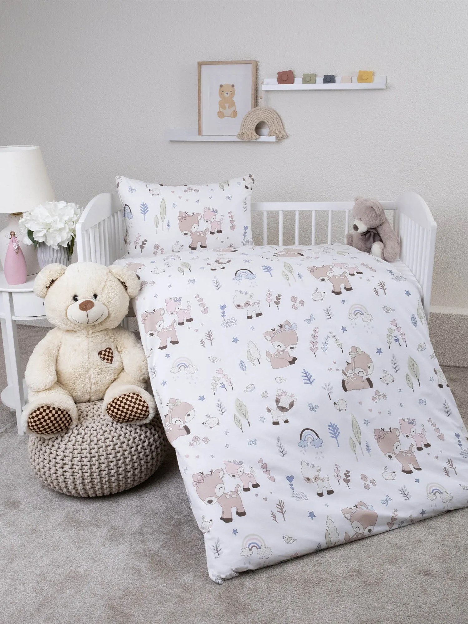 Bavlnené obliečky Renforcé do postielky – Srnčie šťastie
