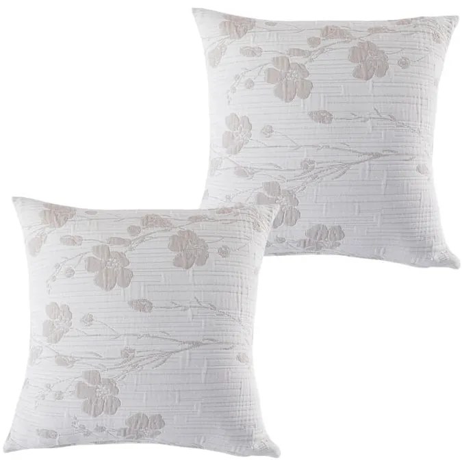 Sada 2 ks obliečok na vankúšiky SOFIA béžová 40 x 40 cm