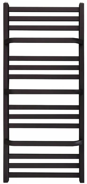 Regnis LOX DUO, vykurovacie teleso 300x1800mm, 652W, čierna matná, LOXDUO1810/300/D270/BLACK