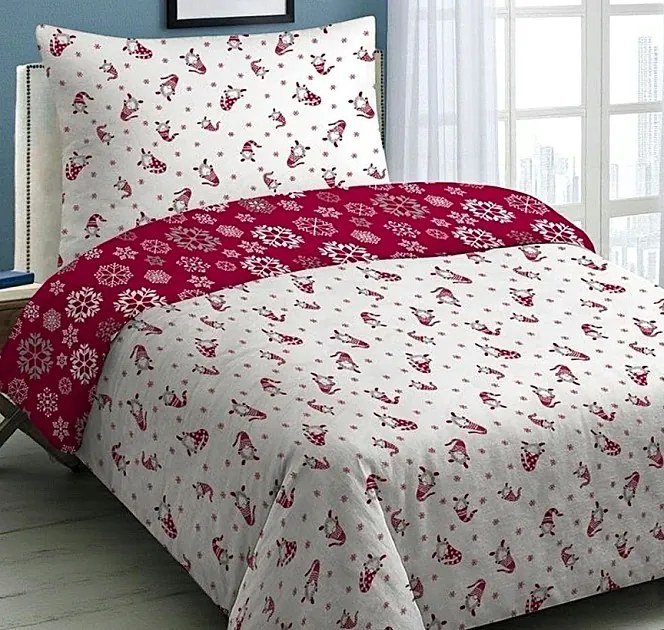 Obliečky Dvojstranné Vianočné Bavlna 70×90 140x200 cm