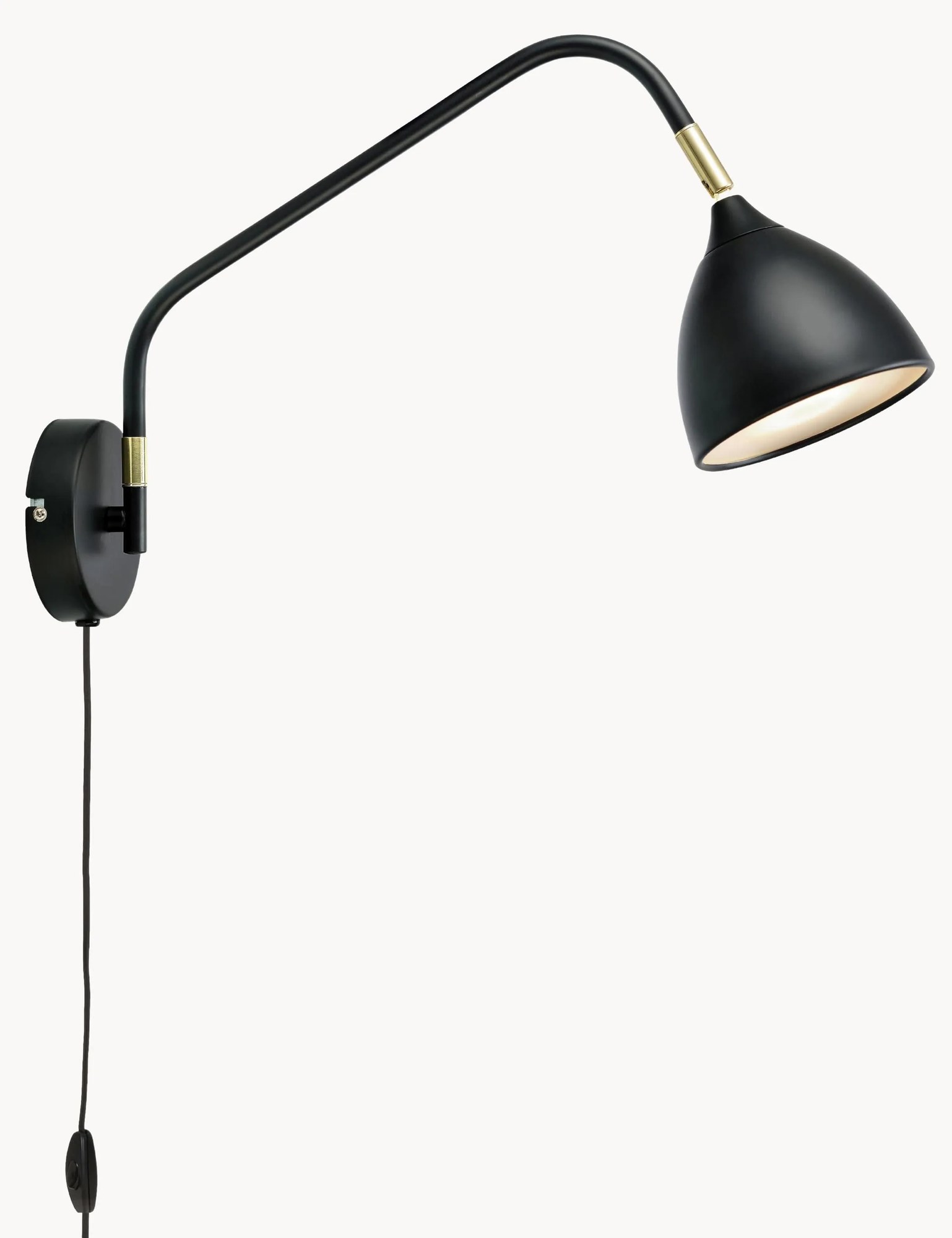 Veľké nastaviteľné nástenné svietidlo so zástrčkou Valencia