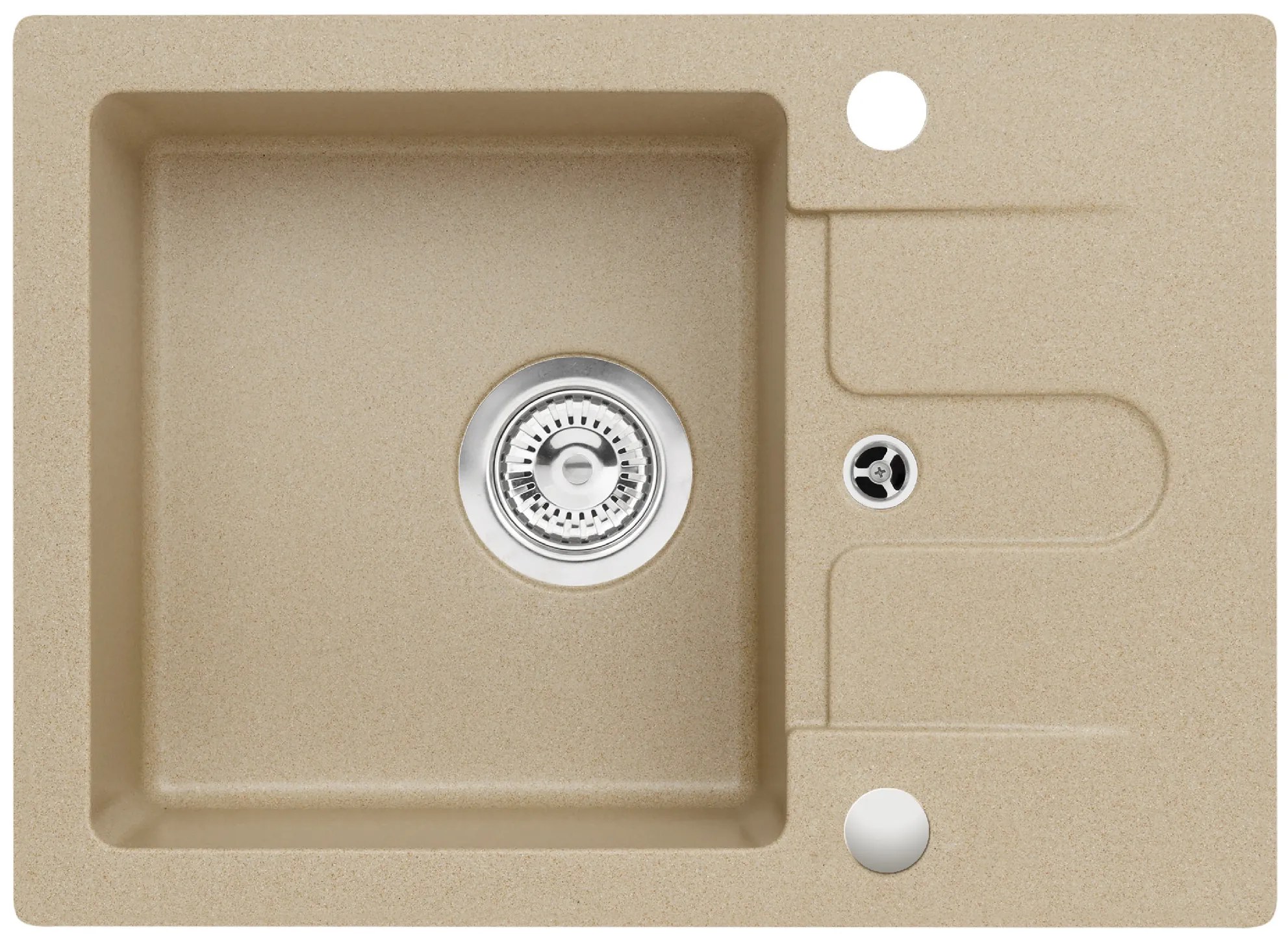 ALVEUS CZ CORTINA 10 - 55 béžová (420x580 mm) sifon jednoduchý + záslepka