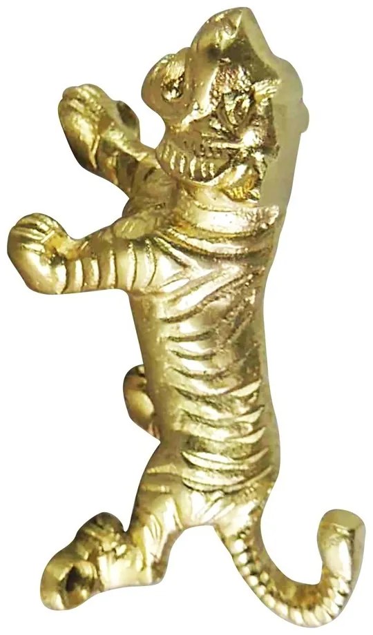 Nástenný kovový zlatý háčik Tygr - 11.5 * 5.5 * 5cm Nástenný kovový zlatý háčik Tygr - 11.5 * 5.5 * 5cm