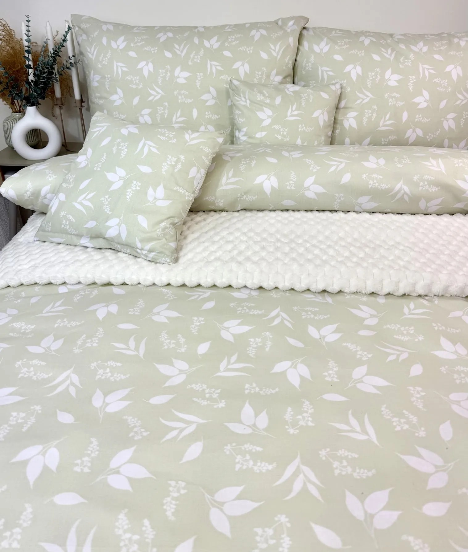 INTERMEDIC SK Posteľná obliečka Pistachio 140x200/70x90 – Bavlna