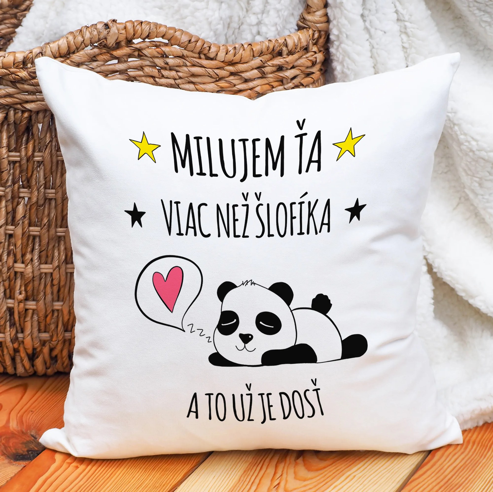 Ahome Vankúš Milujem Ťa viac než šlofíka