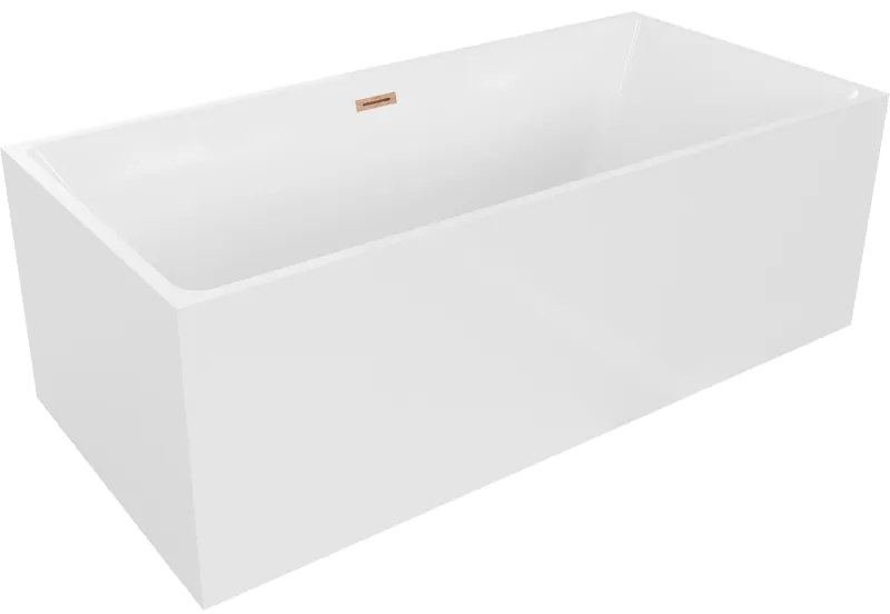 Mexen Nita, voľne stojaca vaňa 170 x 80 cm, biela, medený prepad, 52091708000-65