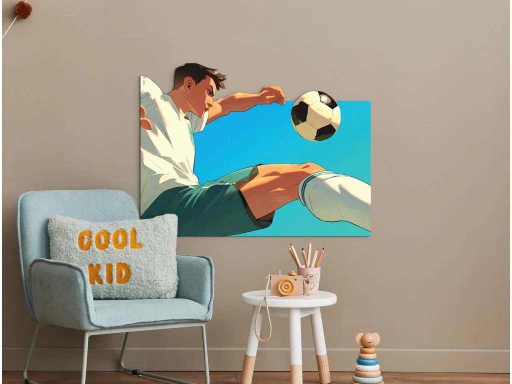 drevko | Obraz na stenu Futbalista 49 x 65 cm