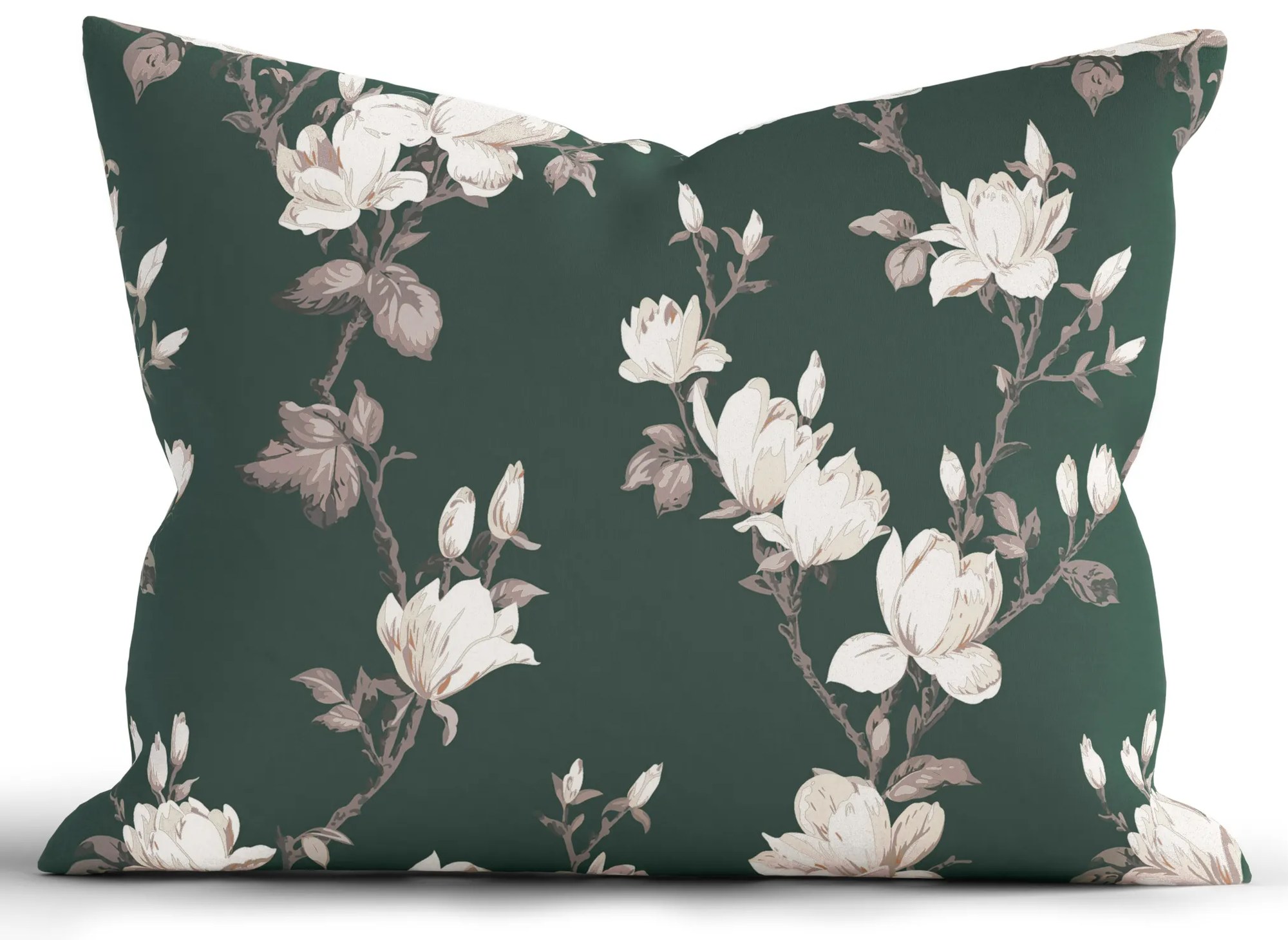 Bavlnená obliečka na vankúš Renforcé 70 × 90 cm - Johari tmavo zelené