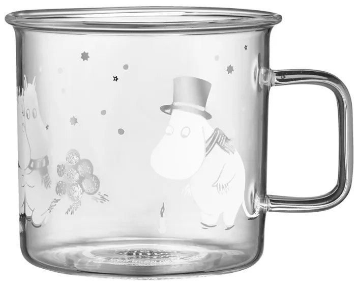 Sklenený hrnček Moomin Let it snow 0,35l