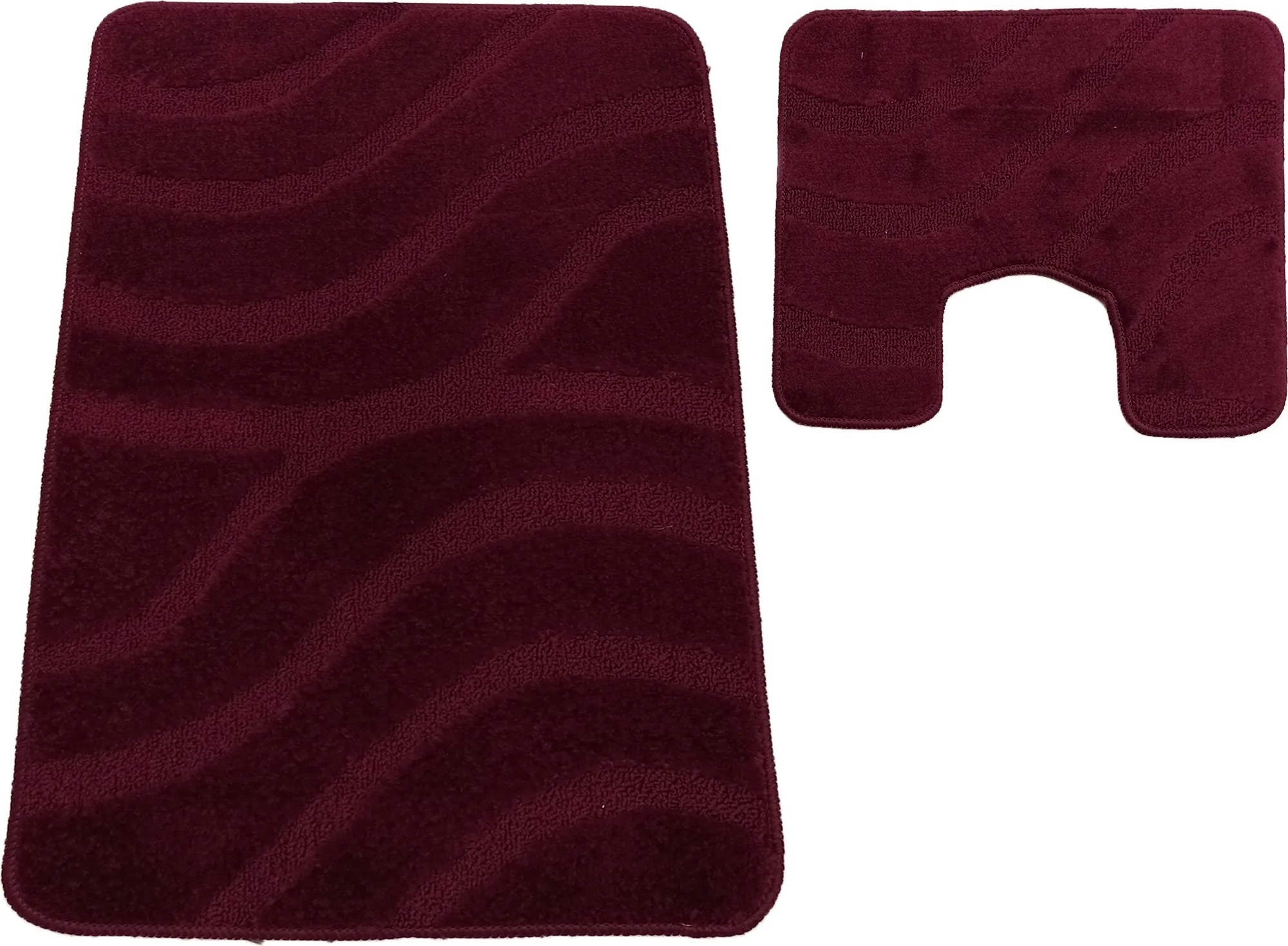 DY Kúpeľňová sada koberčekov s výrezom Symphony - bordová