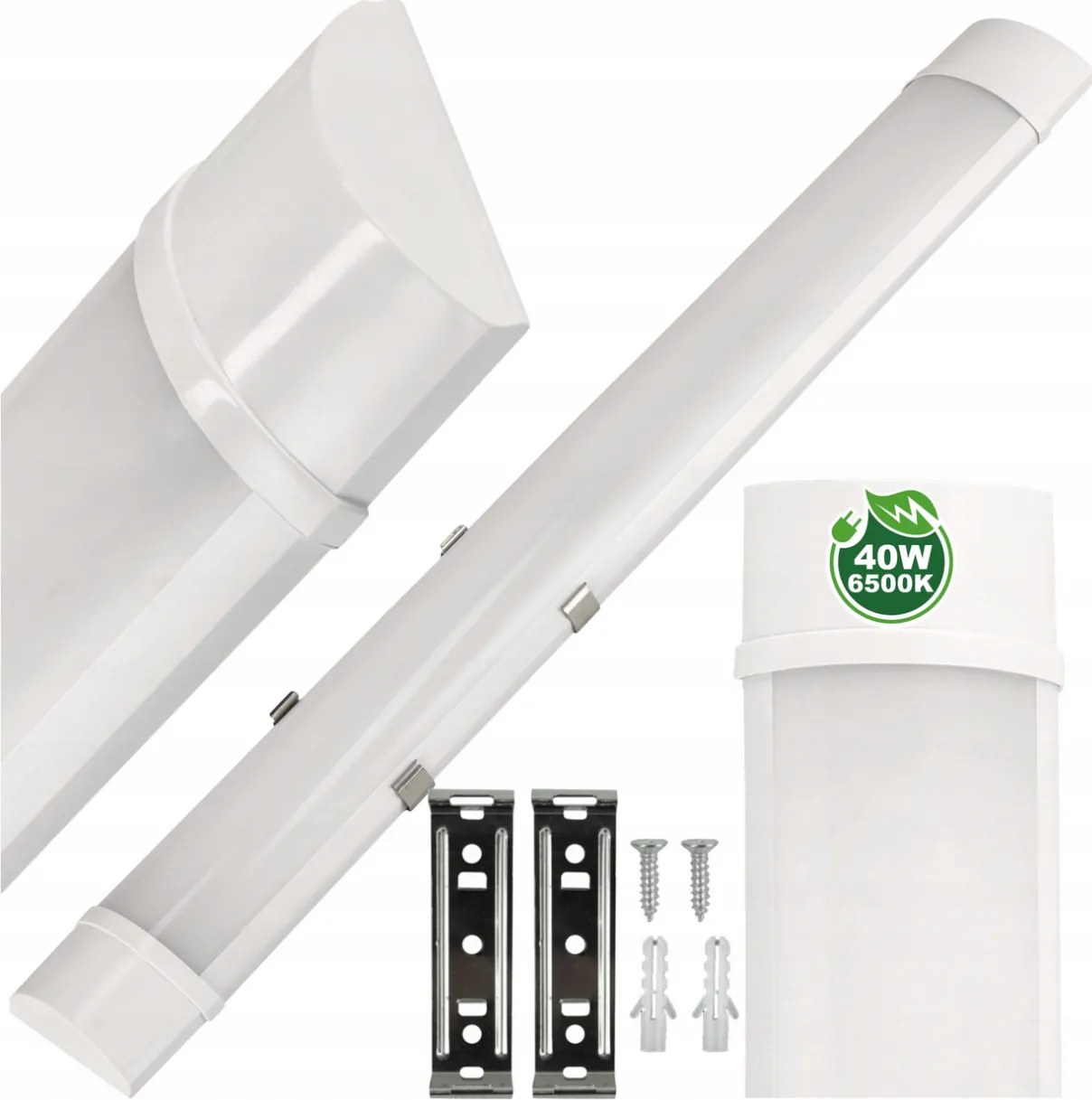 ECOLIGHT LED dielenské svietidlo 120cm - 230V - 40W - IP20 - studená biela