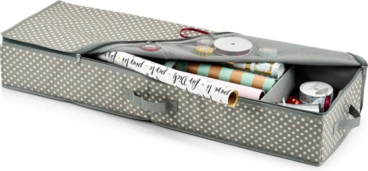 Organizér na baliaci papier a potreby, úložný box na zips, GIFTWRAP