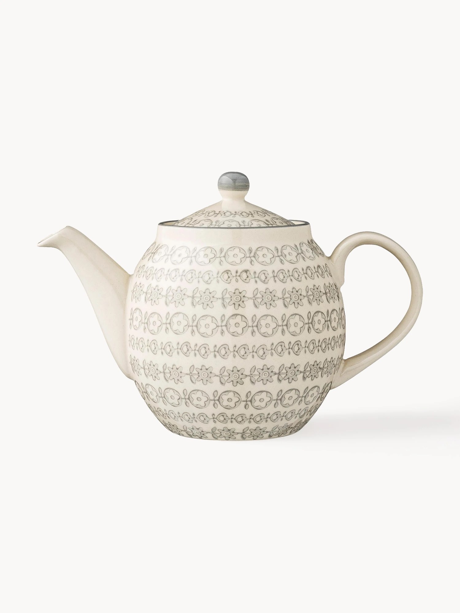 Ručne vyrobená čajová kanvica's jemným vzorom Karine, 1,2 l