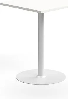 Barový stôl VERTICUS, 700x700x900 mm, biela