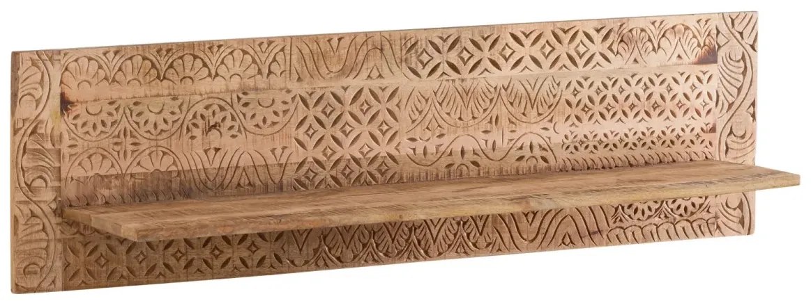 furniture-nabytek.cz - Masívna nástenná polica Mumbai z mangového dreva, lakovaná, hnedá