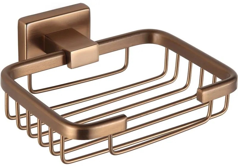 Mexen Arno, drôtená miska na mydlo, medená matná, 7020751-65