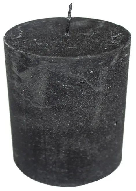 Čierna nevonná sviečka S valec - Ø 7*10cm
