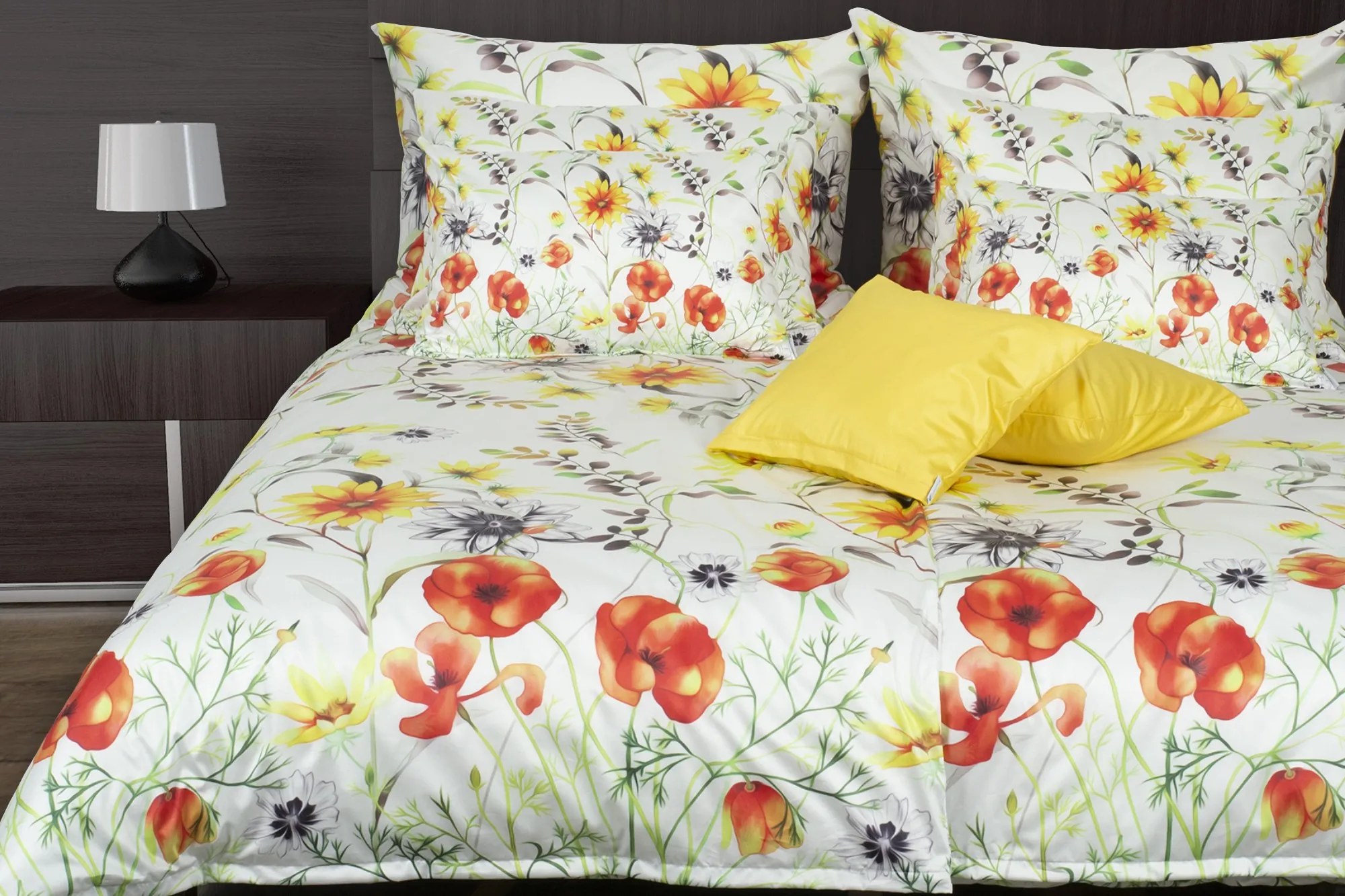 Saténové obliečky Mohn 140x220 cm