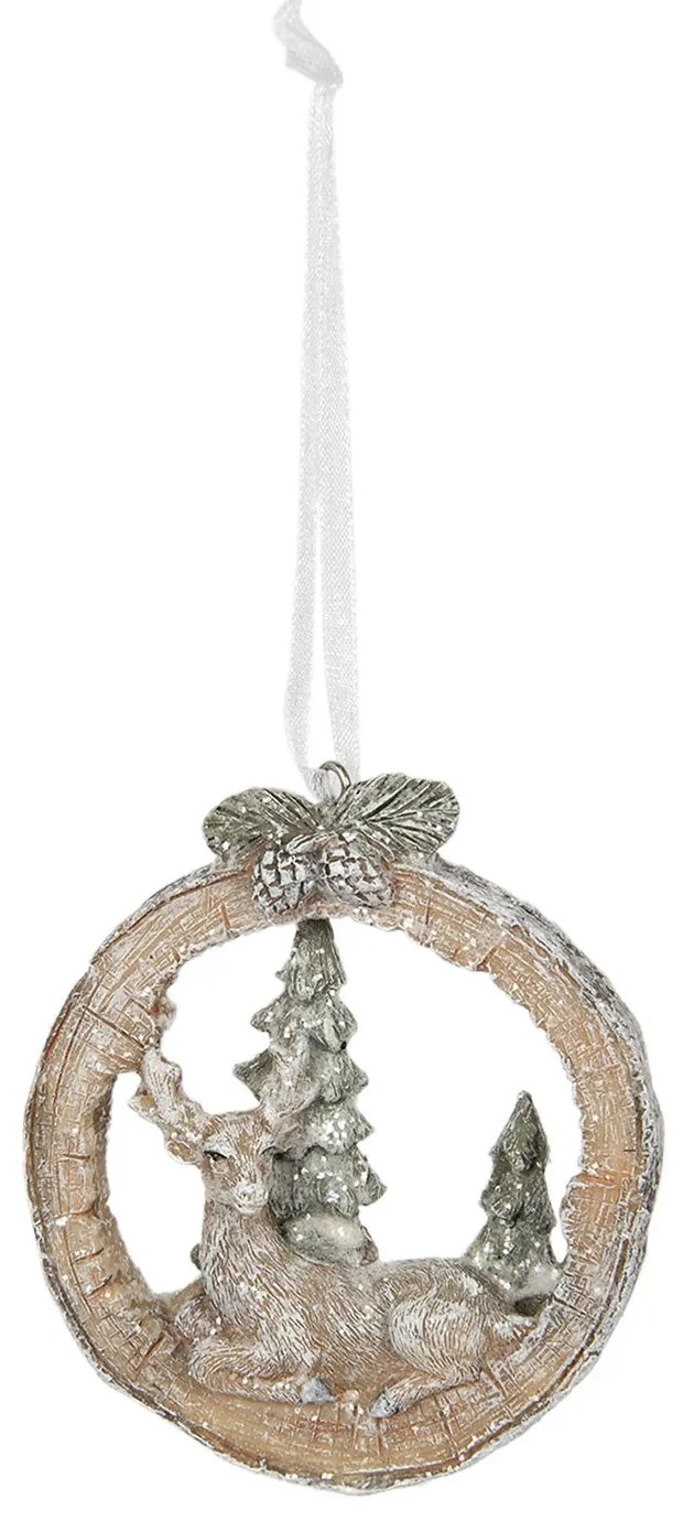 Závesná dekorácia ozdoba Jelen - 7 * 2 * 8 cm