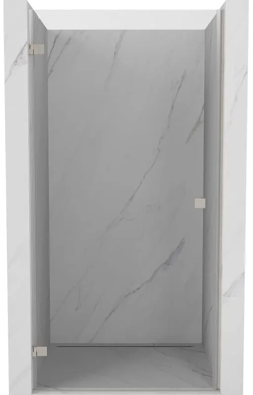 Mexen, Mexen Lunar-B Otočné ľavé sprchové dvere 100 cm, transparentné, brúsený nikel - 832-100-000-97-00-L