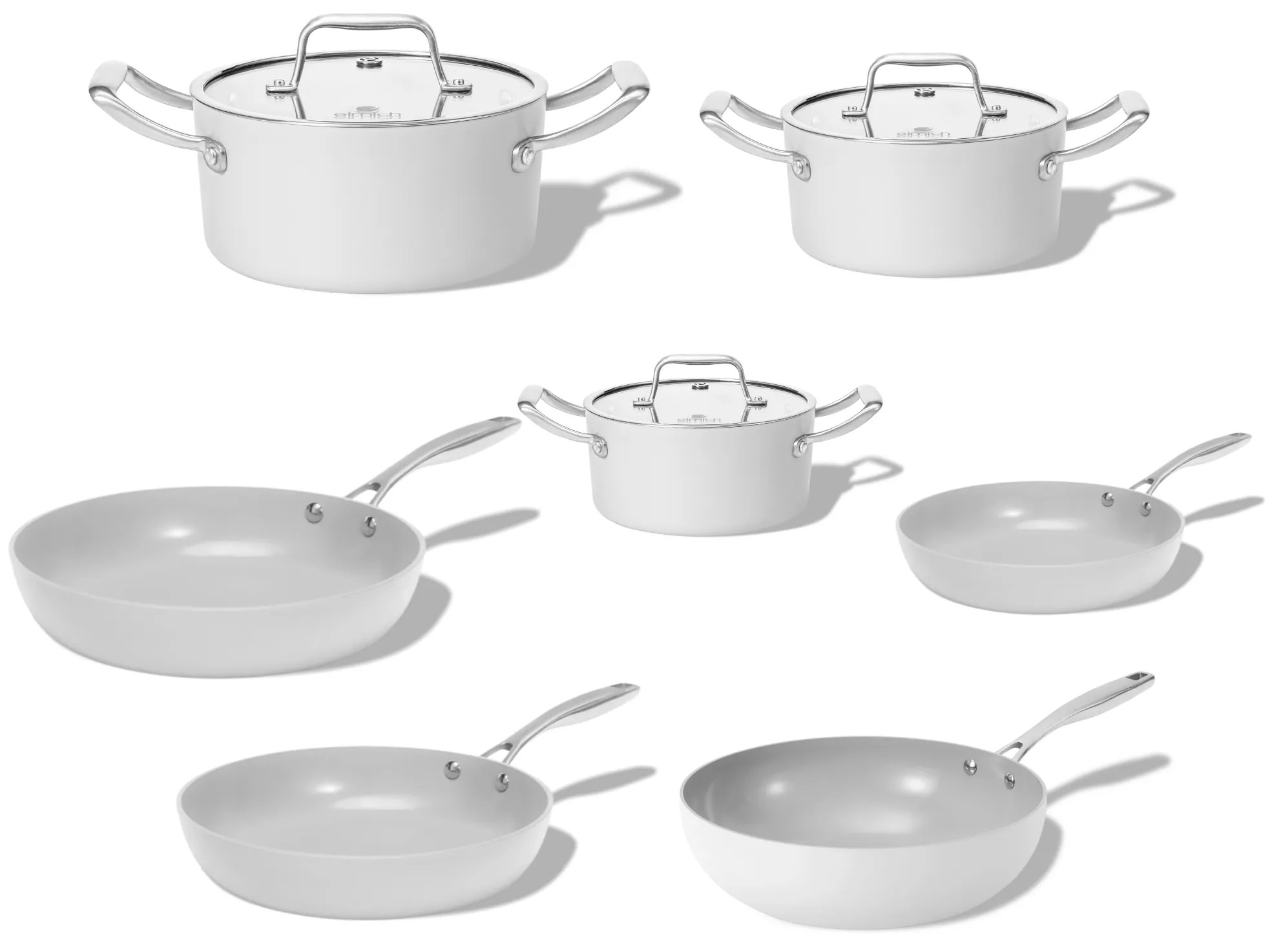 Elmich Kompletná sada keramického riadu Vital 7ks, krémovo biela